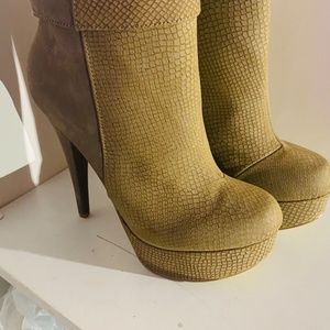 Beige Booties